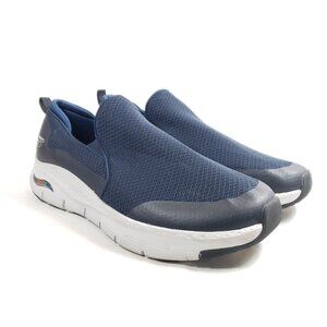 Skechers Arch Fit Mens Size 16 Navy Blue Slip On Athletic Sneakers